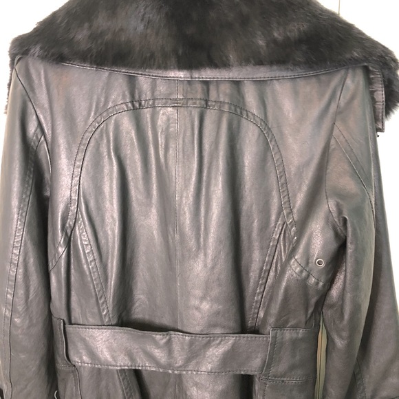 Michael Kors Leather and Rabbit Fur Jacket - Picture 9 of 16